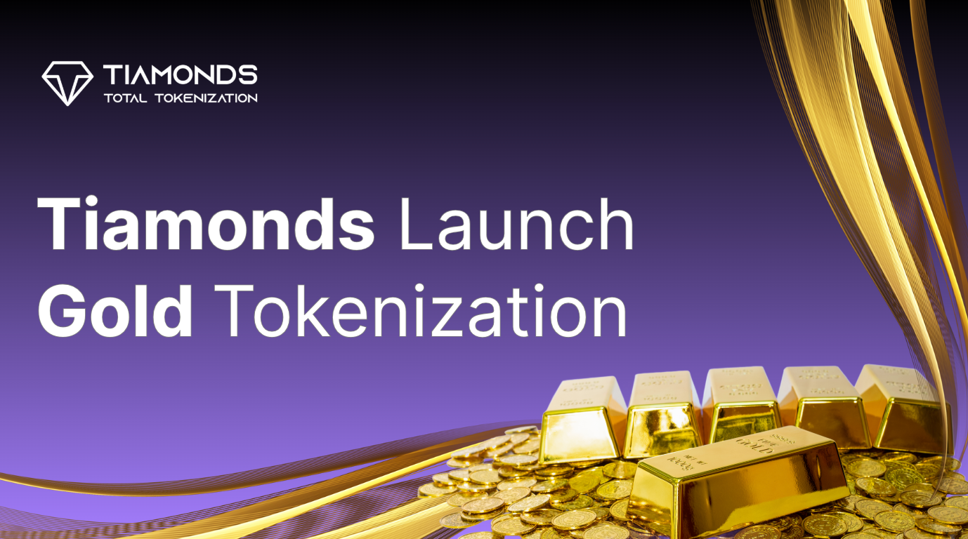 Tokenized gold bar NFTs by Tiamonds bringing physical gold on-chain